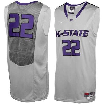 Nike Kansas State Wildcats #22 Swingman Aerographic Twill Basketball ...