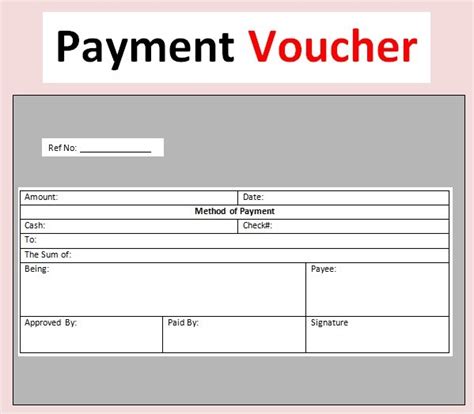 3+ Sample Payment Voucher Template {Excel - PDF- Word} - Excel Tmp