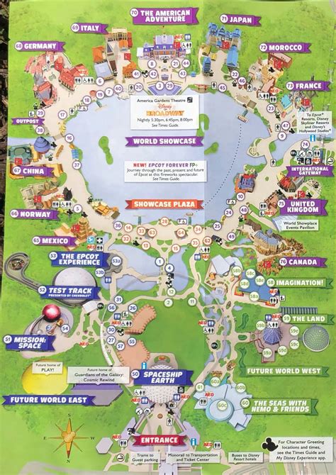 Epcot Map Orlando Fl