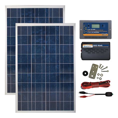 Sunforce 200-Watt Polycrystalline Solar Panel Kit-35928 - The Home Depot