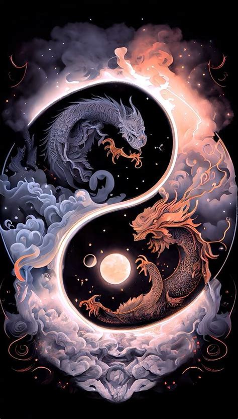 Pin by Tattoo Designer Sin on Illustrations in 2023 | Yin yang art, Fantasy art illustrations ...