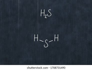 Hydrosulfuric Acid Handwritten Chemical Formula On Stock Illustration ...