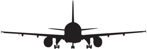 Airplane Silhouette Clip Art PNG Image | Gallery Yopriceville - High-Quality Free Images and ...