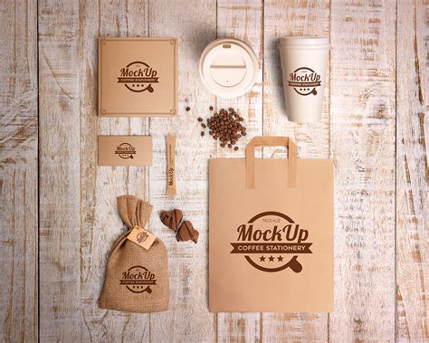 Coffee Branding Stationary Mockup