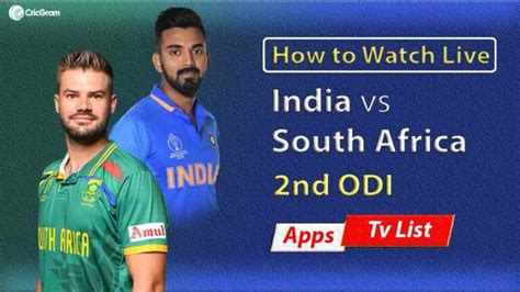 India vs South Africa Live Streaming Online – 2nd ODI, Apps, And TV ...