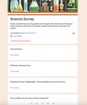 Google Form Student Survey by Pedagogue Plaza | TPT