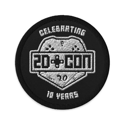 10 years - Embroidered patch - 2D Con | Minnesotas Largest Video Game ...