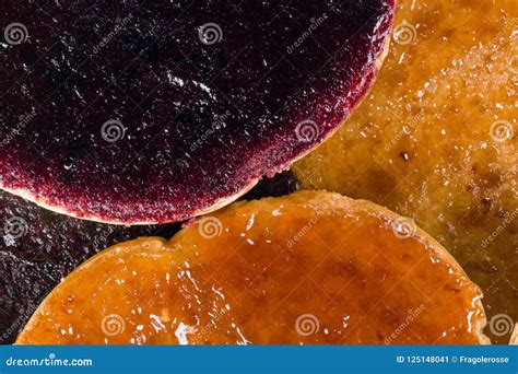 Rusks with fruit jam stock image. Image of feed, butter - 125148041