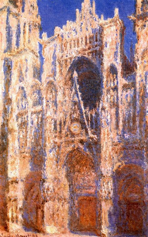 Rouen Cathedral, the Portal in the Sun, 1894 - Claude Monet - WikiArt.org