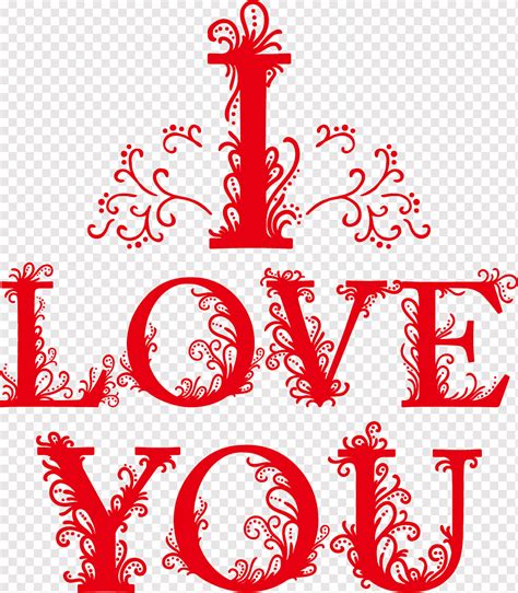 I Love You Text Art