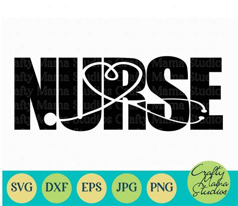 Nurse Svg, Nurse Cut File, Nursing Svg, Nurse Word Art By Crafty Mama Studios | TheHungryJPEG.com