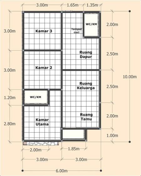 Denah Rumah Sederhana