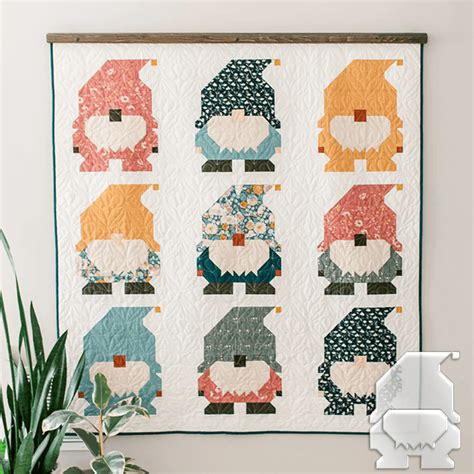 DIY Christmas Gnomes Quilt Template Set-With Instructions