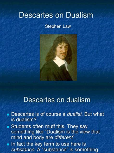 Descartes - Dualism | Substance Theory | Argument