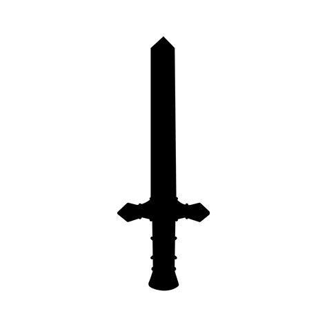 Sword silhouette vector illustration 23832009 Vector Art at Vecteezy