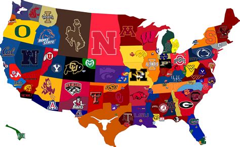 My Ideas: College Football Map: Part II