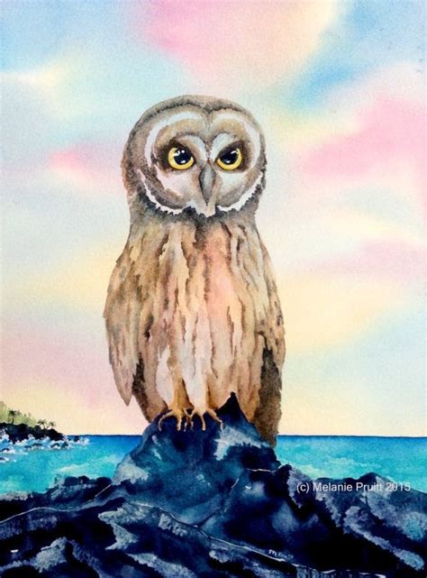 26 best images about Pueo : Hawaiian Owl on Pinterest | Watercolors ...