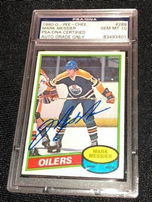 Mark Messier Signed 1980 O-pee-chee Rookie Card #289 Psa/dna Rc Gem Mt 10 Auto