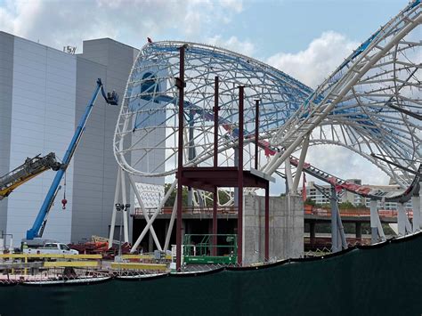 PHOTOS: Steel Structure Rises Near TRON Lightcycle Run at Magic Kingdom - WDW News Today