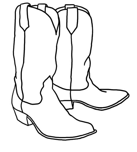 Cowboy Boots Drawing | Free download on ClipArtMag