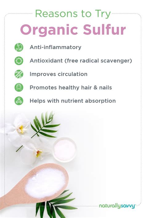 20 Reasons To Try Organic Sulfur in 2020 | Sulfur benefits, Sulphur, Promote healthy hair