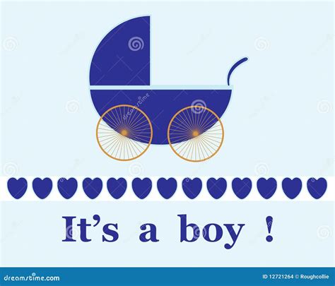 Baby Boy Arrival Announcement Stock Images - Image: 12721264