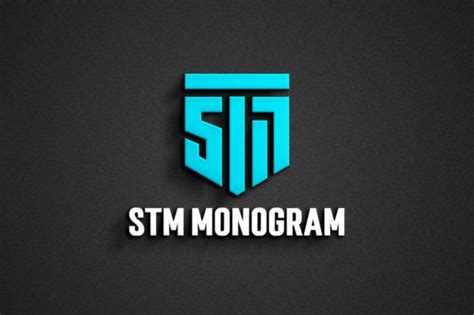 STM Monogram Logo Design Template Graphic by Ahmad Designs · Creative ...