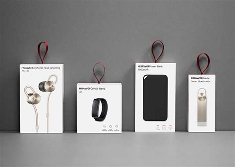 Huawei accessories packaging on Behance