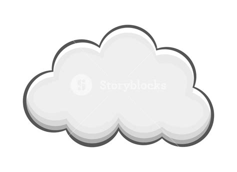 Cloud Vector Royalty-Free Stock Image - Storyblocks