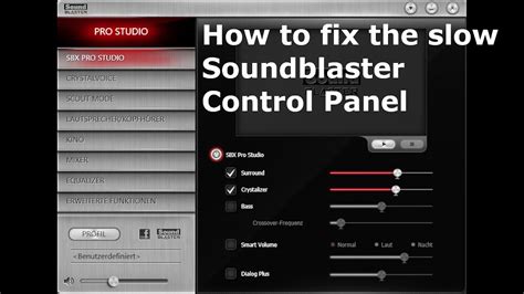 How-To: fix slow Soundblaster Control Panel (Soundblaster Z-Series ...