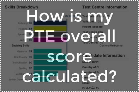 How PTE overall score is calculated? - thePTE