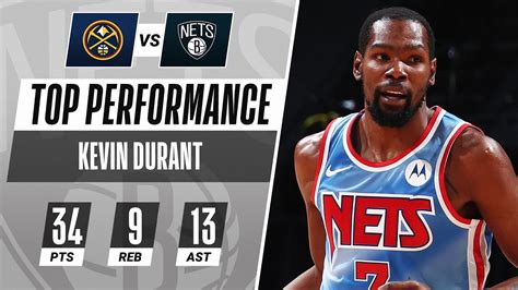 Kevin Durant Fills It Up With 34 PTS, 9 REB & 13 AST In The Nets ...