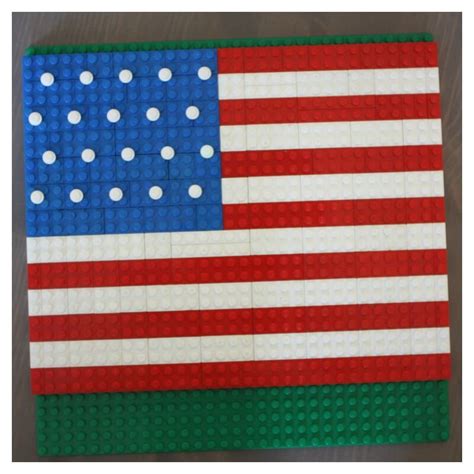 Build A LEGO American Flag - Little Bins for Little Hands