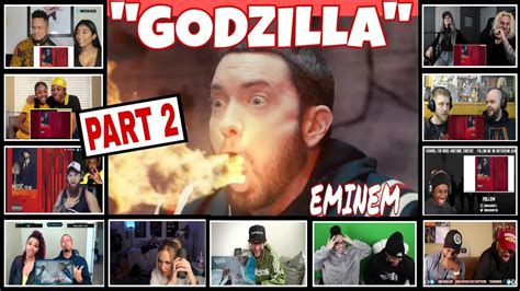 "EMINEM - GODZILLA" FASTEST VERSE/ REACTION COMPILATION PART 2 - YouTube