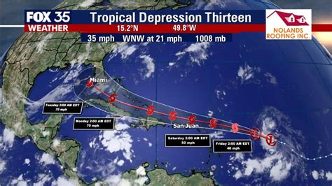 Florida in projected path of system that is likely to become Tropical ...