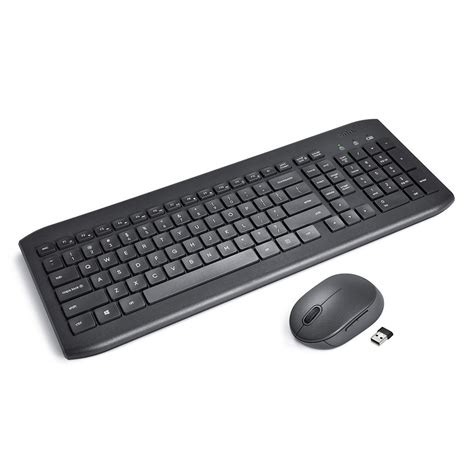 onn. Wireless Keyboard and Mouse Combo, Fullsize Keyboard and 5-Button ...