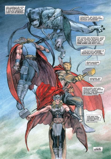 Three Thors Face Gorr the God Butcher In New Marvel Comics Look