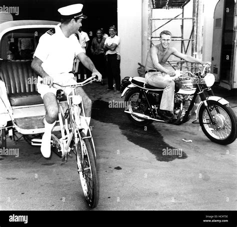 THE SAND PEBBLES, Richard Crenna, Steve McQueen, racing around the 20th Century Fox studio lot ...