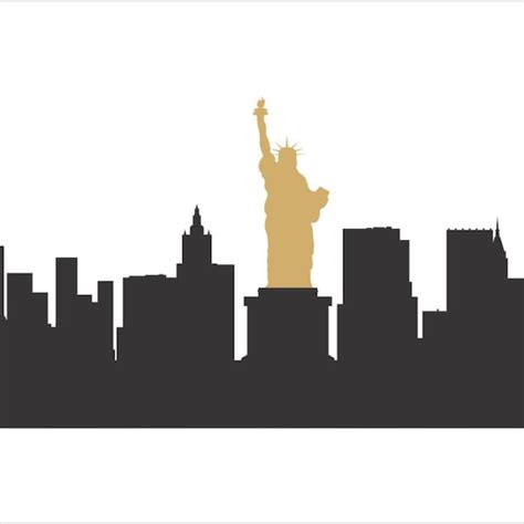 New York City Skyline Stencil - Etsy