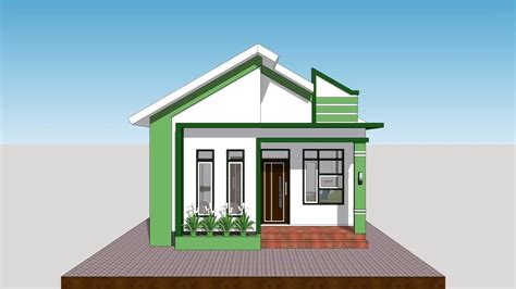 Small House Plans 20x26 Feet 6x8 Meter 2 Bed 1 bath - House Plans 3D