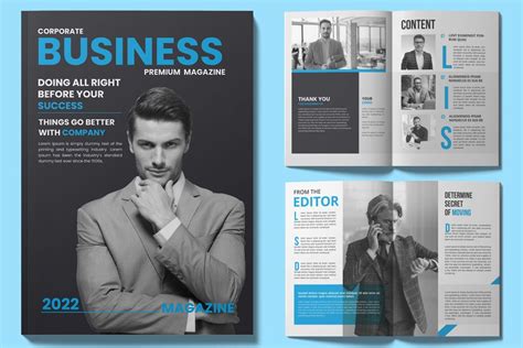 Business Megazine Layout 2024 Corporate Megazine | Brochure | MightyDesign | 116750 ...