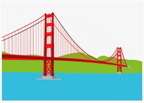 Clipart Of Golden Gate Bridge