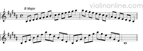 Violin Online: Two Octave Melodic Minor Violin Scales