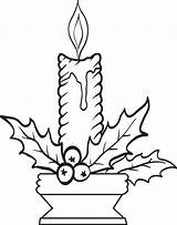 FREE Printable Christmas Candles Coloring Page For Kids 3  sketch template