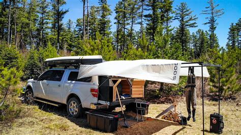 Pickup Truck Camping with my Dog / Overlanding with a Swift Packboat ...