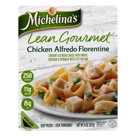 Michelina's Lean Gourmet Chicken Alfredo Florentine - Shop Entrees & sides at H-E-B