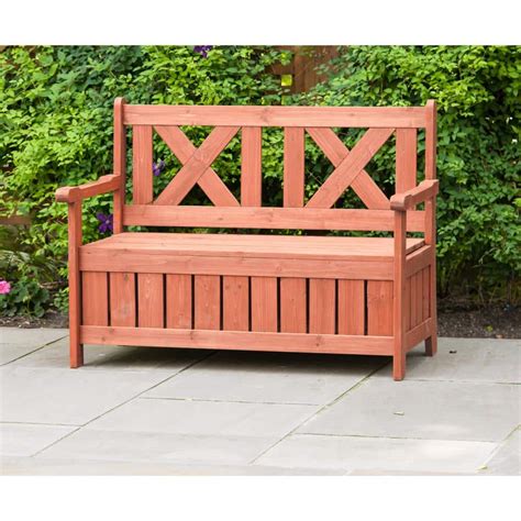 Leisure Season Bench with Storage-SB6024 - The Home Depot