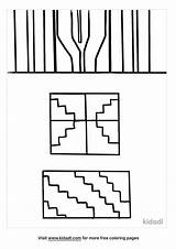 Free Kente Cloth Coloring Page  Printables Kidadl sketch template