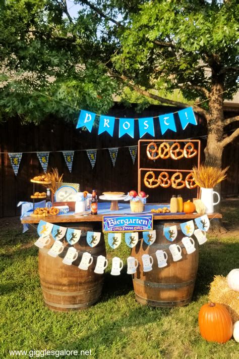 How to Host Backyard Oktoberfest Party - Giggles Galore