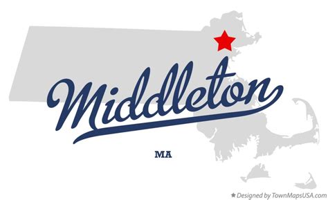 Map of Middleton, MA, Massachusetts